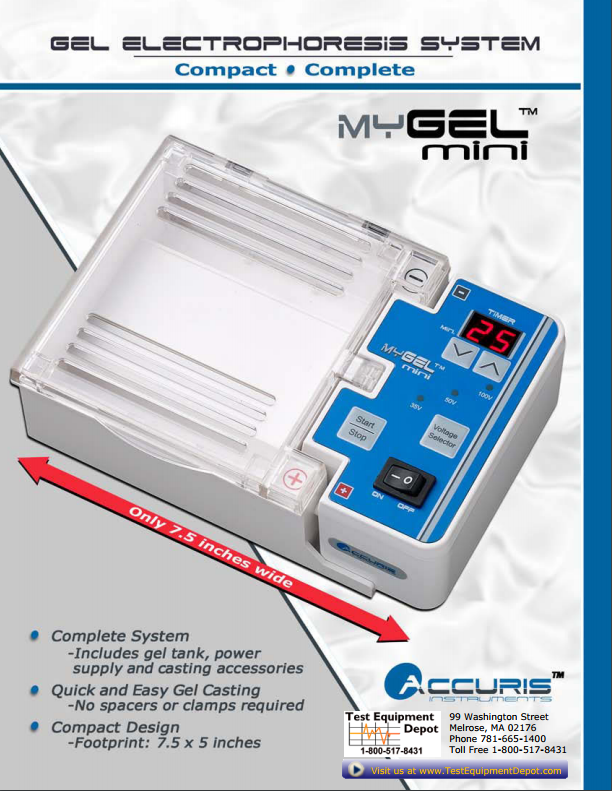 Benchmark Scientific E1101-E myGel Mini Electrophoresis System